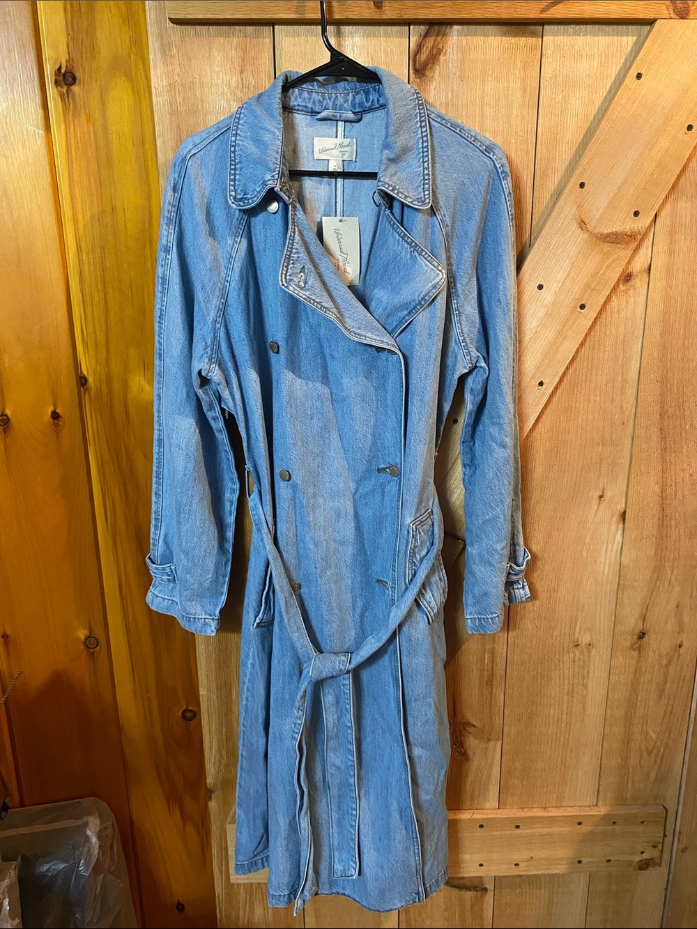 Universal threads denim button dress nwt